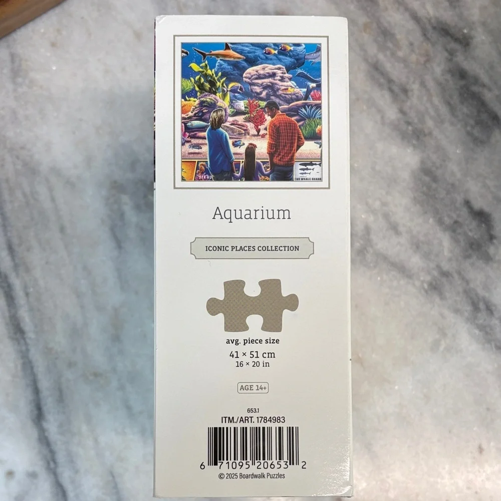 Aquarium 500-Piece Jigsaw Puzzle - Blue